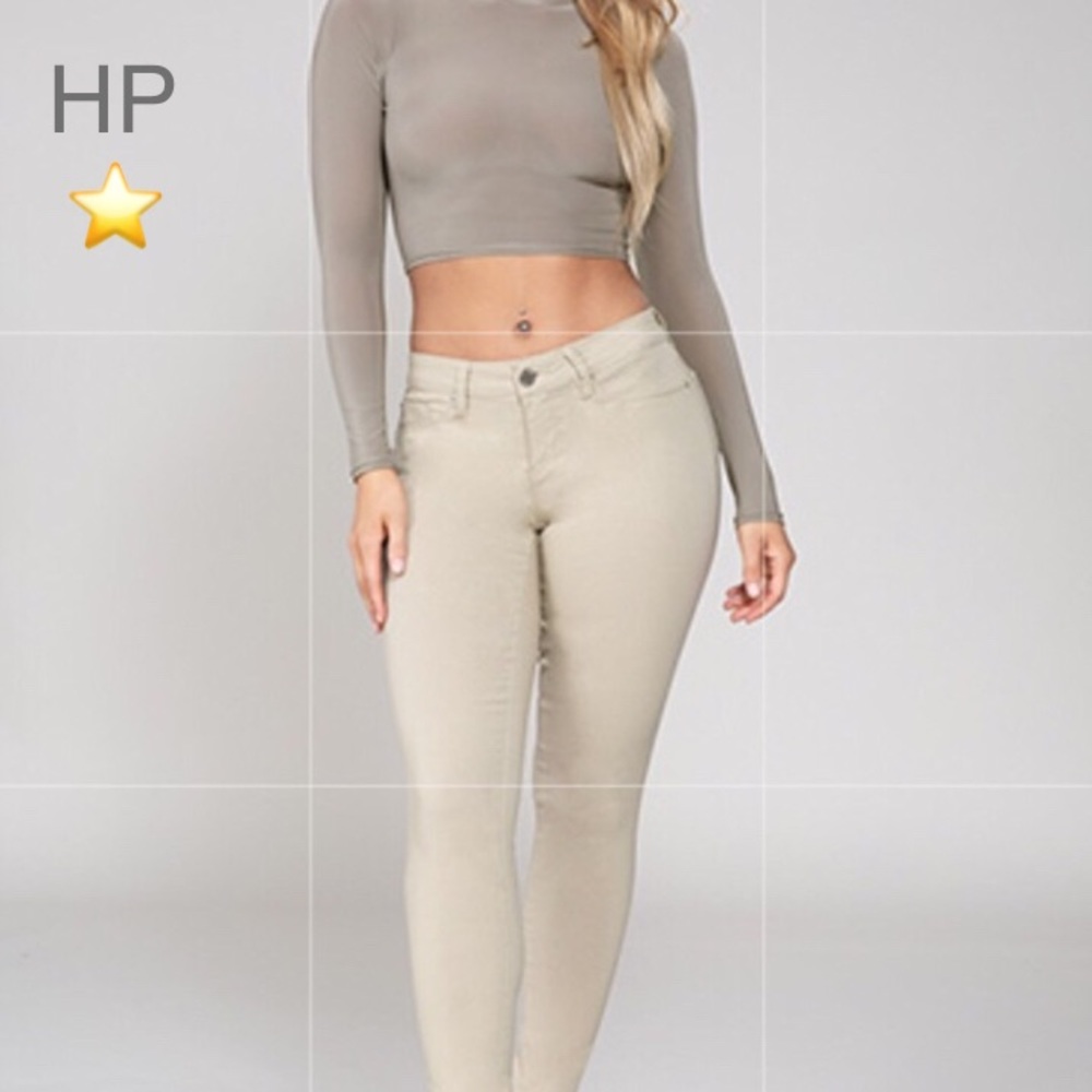 SO Beautiful BEIGE JEANS